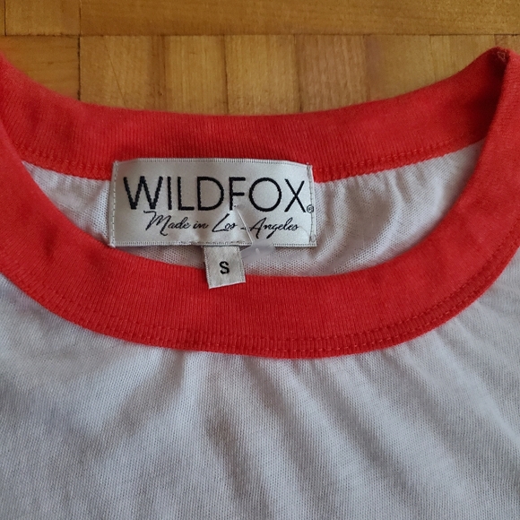 WILDFOX 2 t-shirts (XS and S) for seasonal holidays. NEW. - Picture 2 of 2